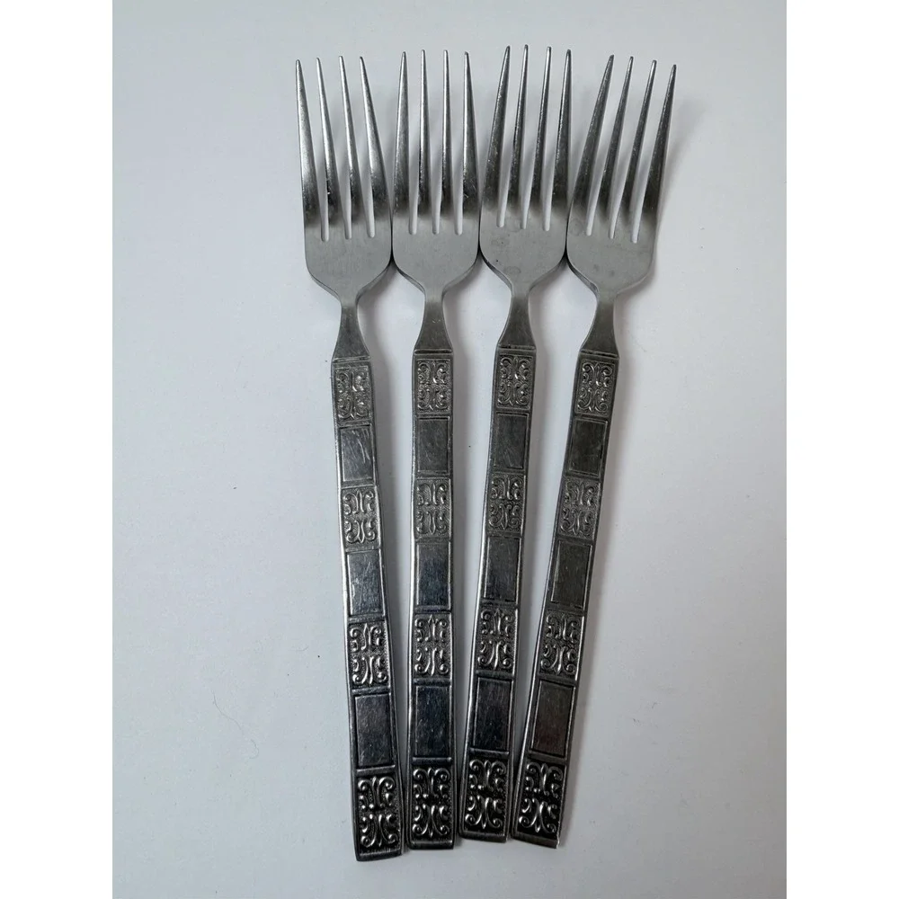 Reed & Barton Rebacraft Stainless Japan RDS41 Pattern 4 Dinner Forks